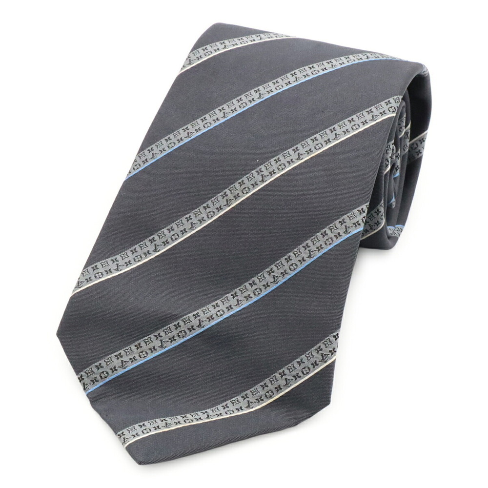 LOUIS VUITTON Louis Vuitton tie, regimental stripe, diagonal 100% silk, dark ...
